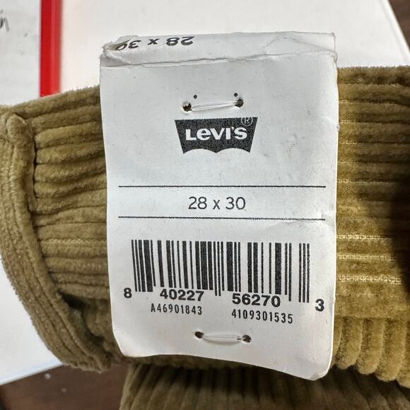 Levi's Corduroy Pants Mens 28x30 Golden Tan Straight Regular Fit 5-Pocket Cotton - Picture 2 of 8